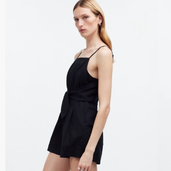 Madewell Tie-Waist Romper – Size 8 – Good Condition - Picture 2 of 6